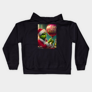 Spread Cheer with Festive Cartoon Designs: Merry Christmas Art, Whimsical Characters, and Holiday Joy Kids Hoodie